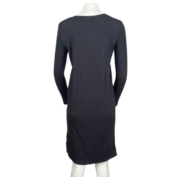 Ribbed Sweater Dress Black - Picture 3 of 3